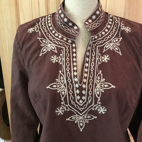 Brown Boho Top - Picture 3 of 7